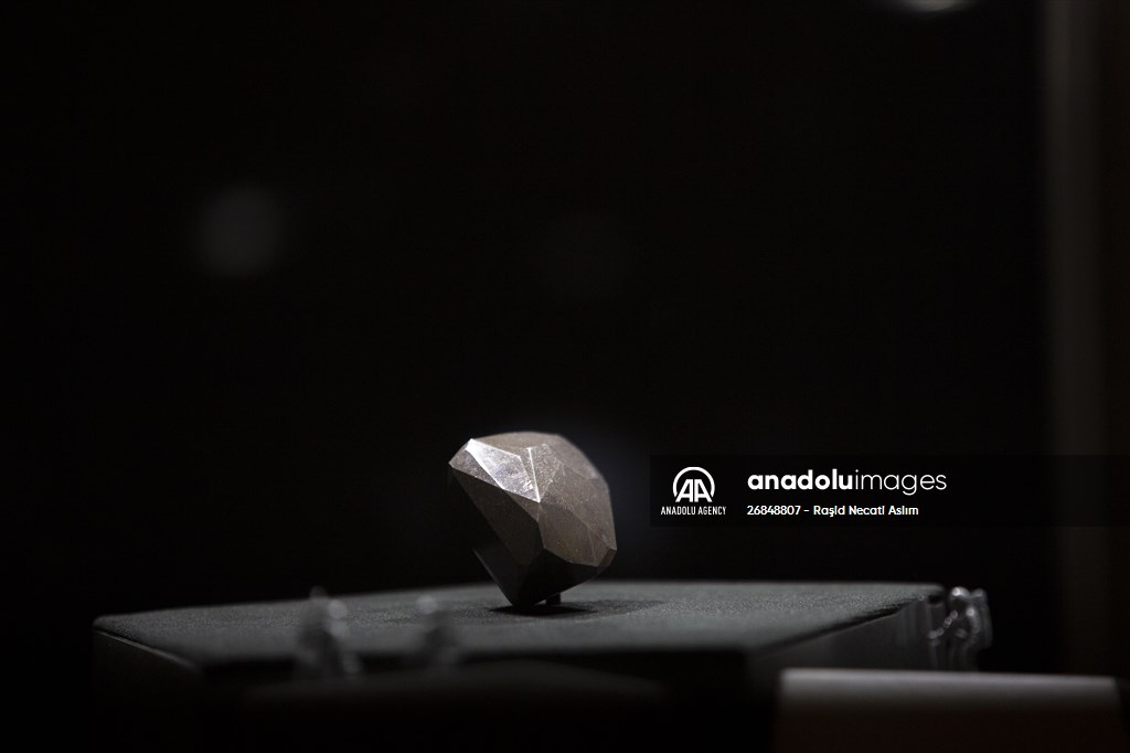 The 555.55 Carat Black Diamond entitled 'Enigma' at London Auctions