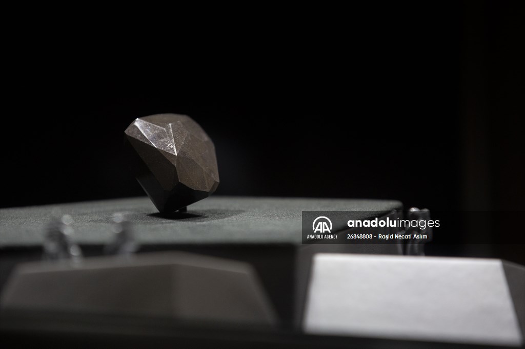 The 555.55 Carat Black Diamond entitled 'Enigma' at London Auctions