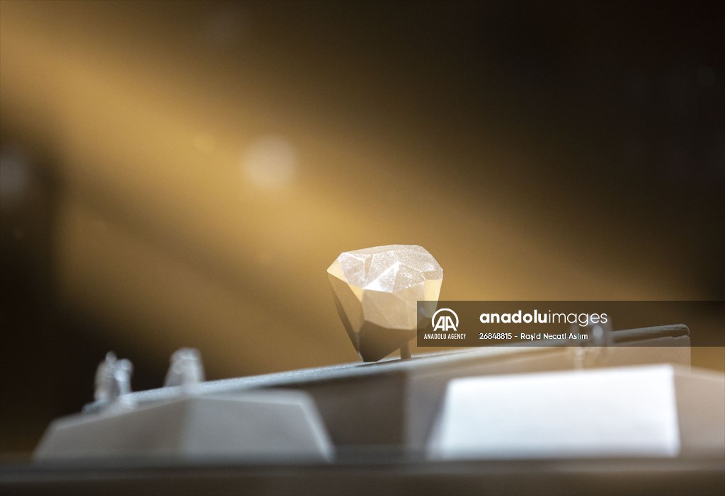 The 555.55 Carat Black Diamond entitled 'Enigma' at London Auctions