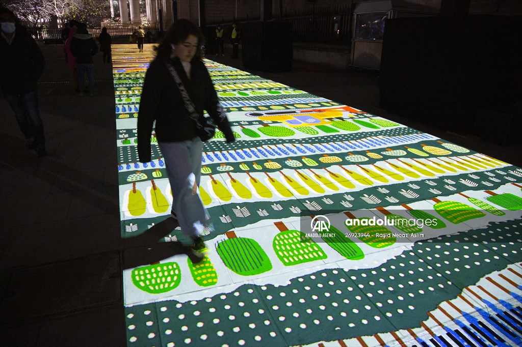 Light show held at historical places in London