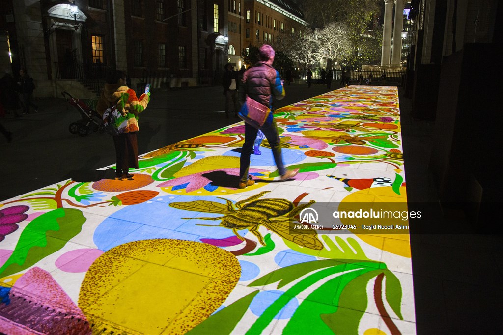 Light show held at historical places in London