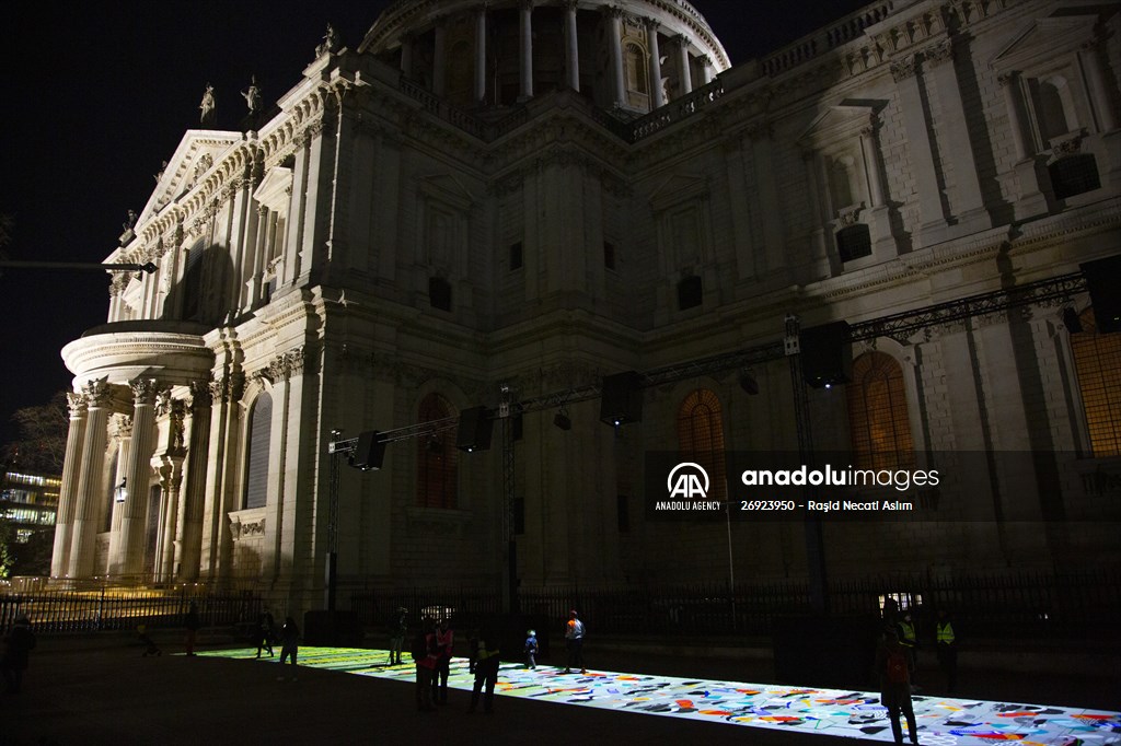 Light show held at historical places in London