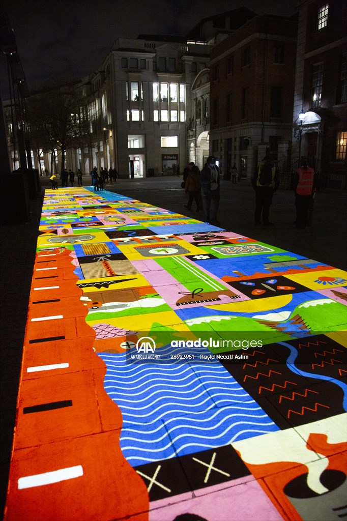 Light show held at historical places in London