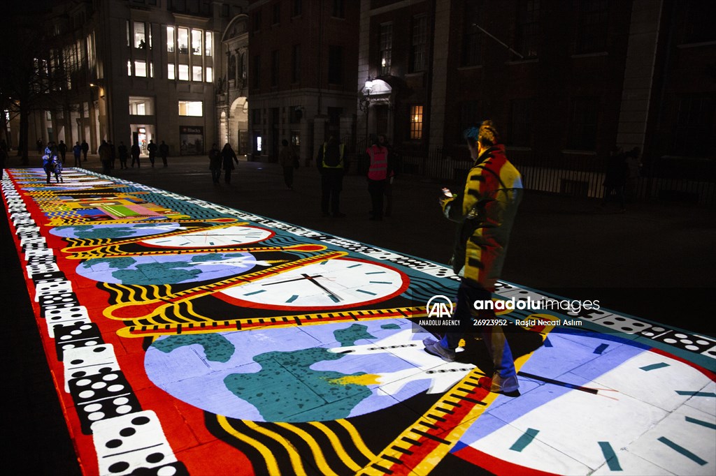 Light show held at historical places in London