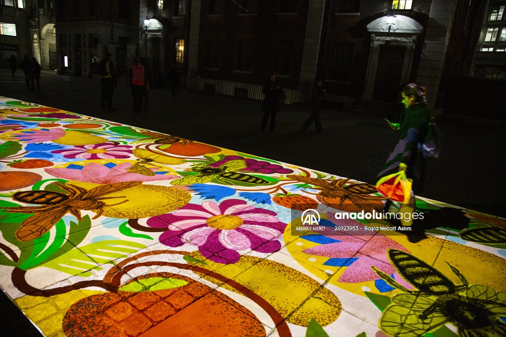 Light show held at historical places in London