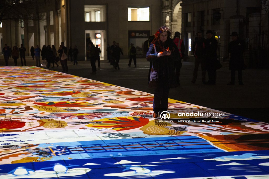 Light show held at historical places in London