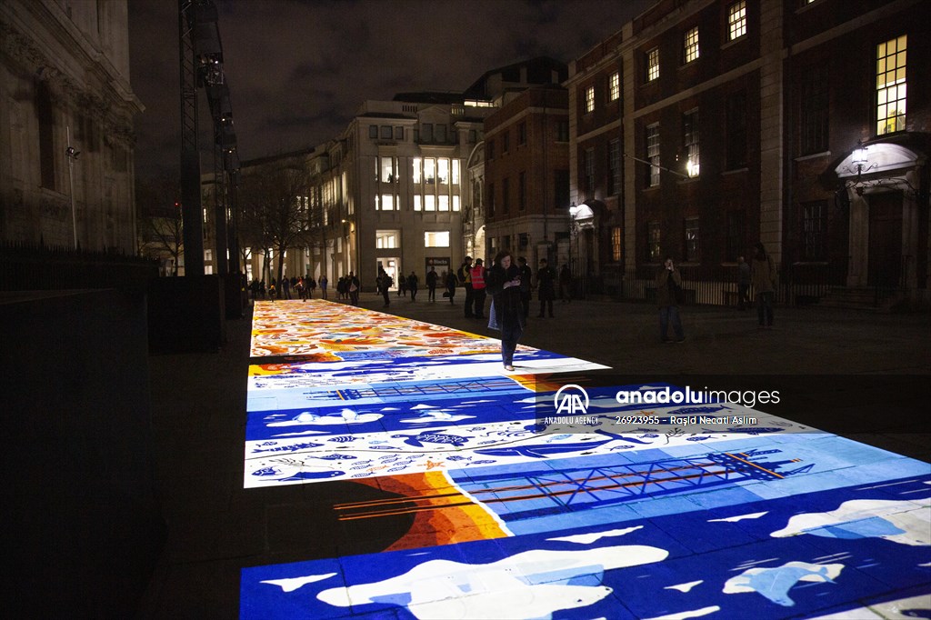 Light show held at historical places in London