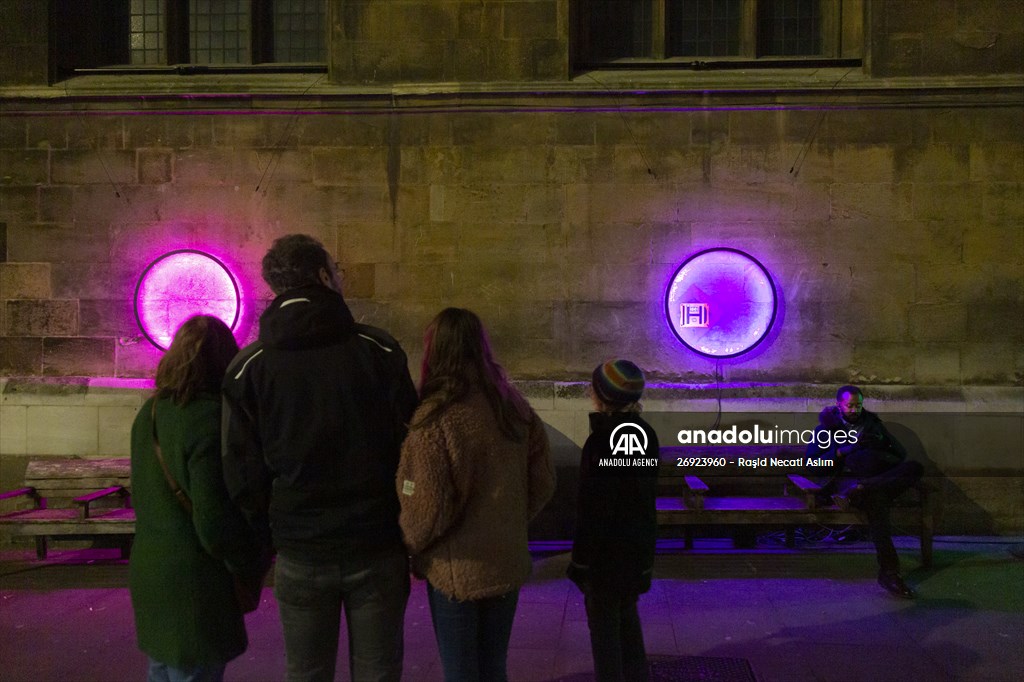 Light show held at historical places in London