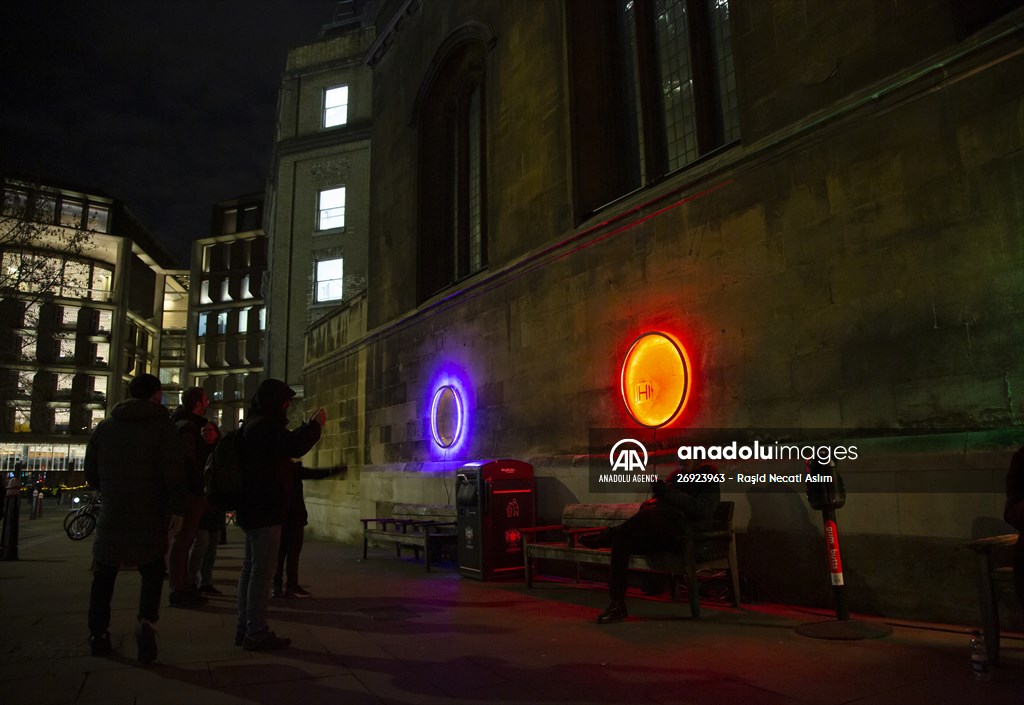 Light show held at historical places in London