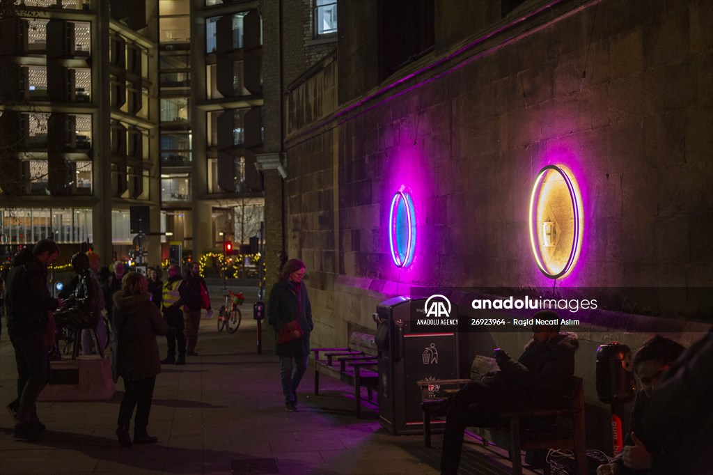 Light show held at historical places in London