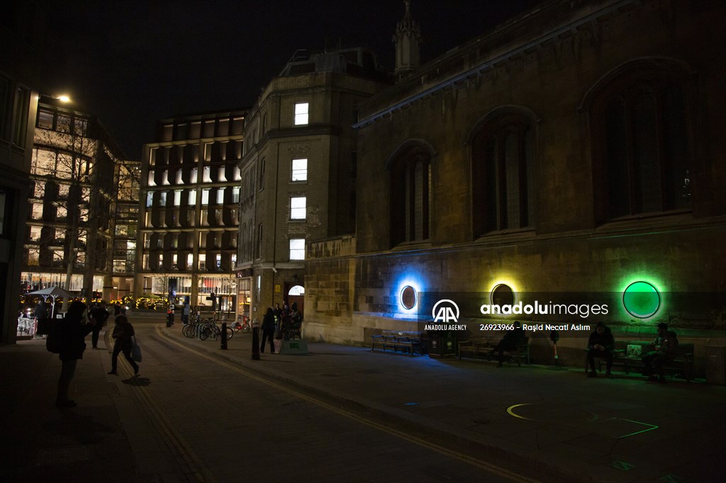 Light show held at historical places in London