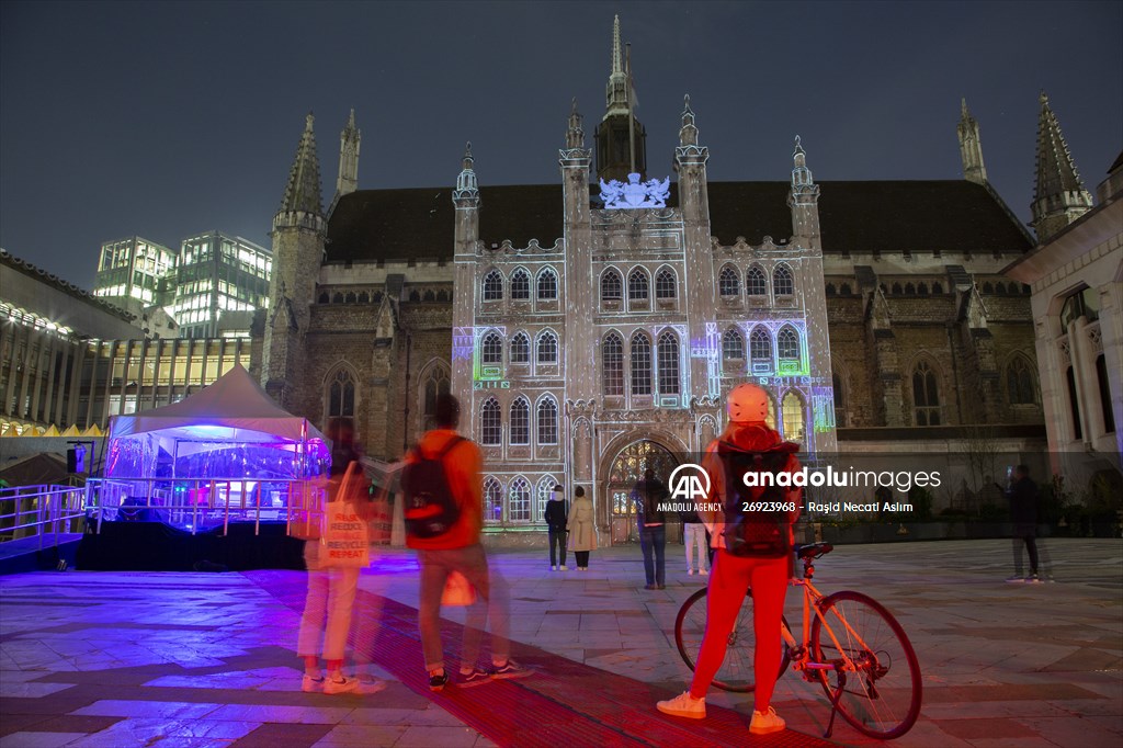 Light show held at historical places in London