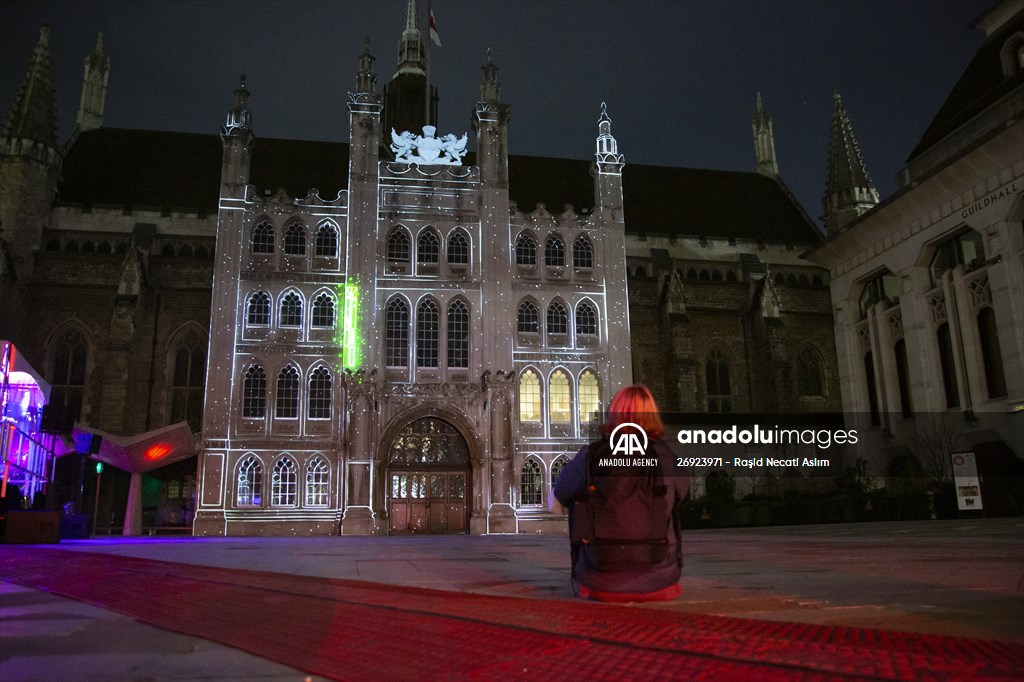 Light show held at historical places in London