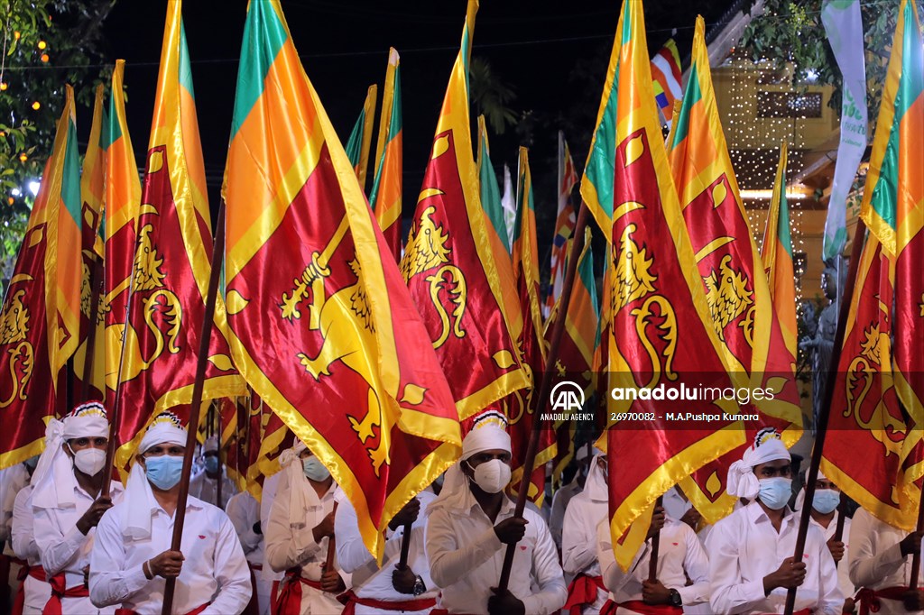 Navam Perahera religious procession in Sri Lanka