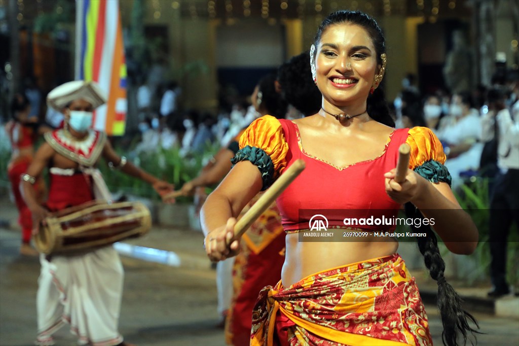 Navam Perahera religious procession in Sri Lanka