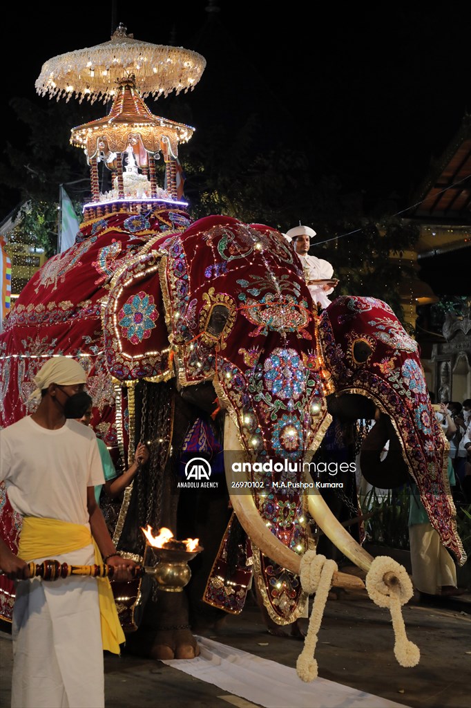 Navam Perahera religious procession in Sri Lanka