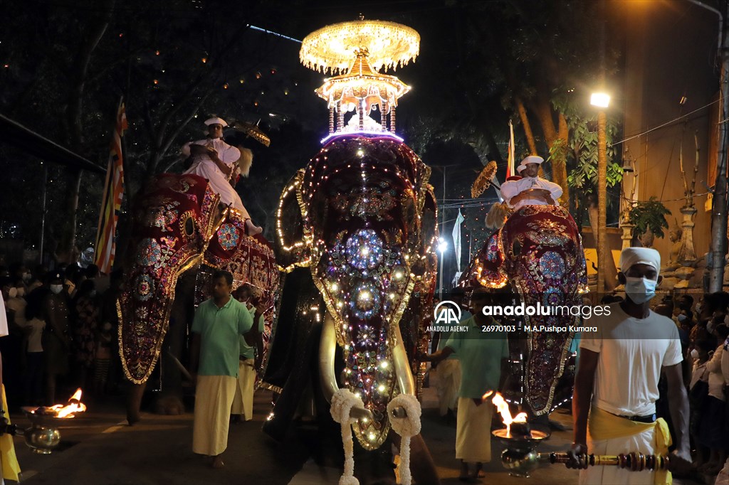 Navam Perahera religious procession in Sri Lanka