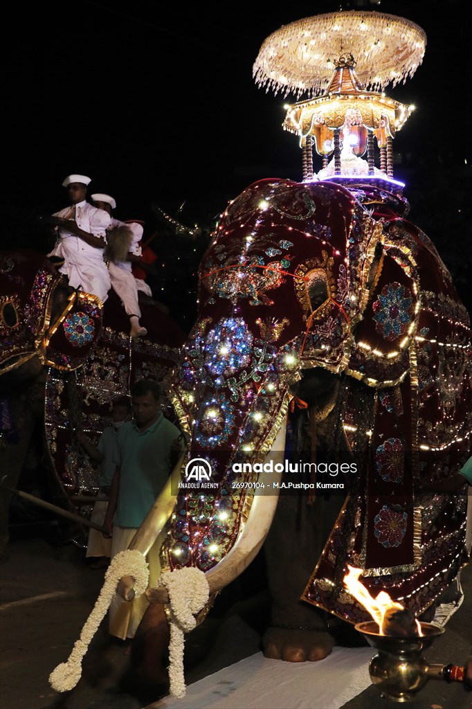 Navam Perahera religious procession in Sri Lanka