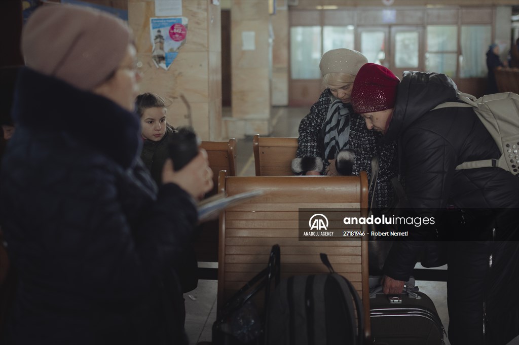 Humanitarian train organised by Slovak Rail Company to bring out civilians fleeing Ukraine