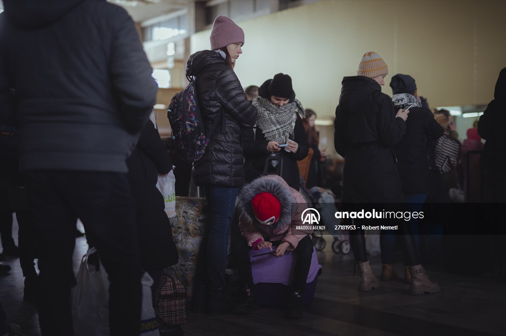 Humanitarian train organised by Slovak Rail Company to bring out civilians fleeing Ukraine