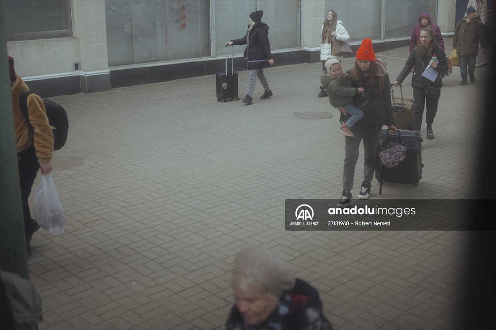 Humanitarian train organised by Slovak Rail Company to bring out civilians fleeing Ukraine