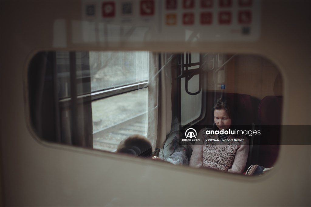 Humanitarian train organised by Slovak Rail Company to bring out civilians fleeing Ukraine