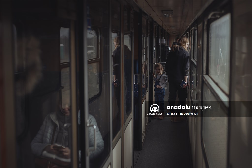 Humanitarian train organised by Slovak Rail Company to bring out civilians fleeing Ukraine