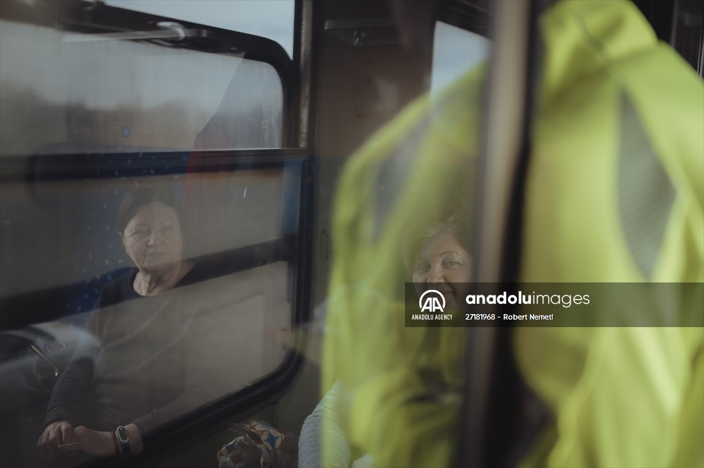 Humanitarian train organised by Slovak Rail Company to bring out civilians fleeing Ukraine