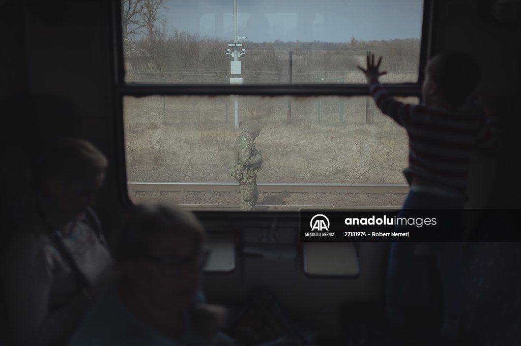 Humanitarian train organised by Slovak Rail Company to bring out civilians fleeing Ukraine