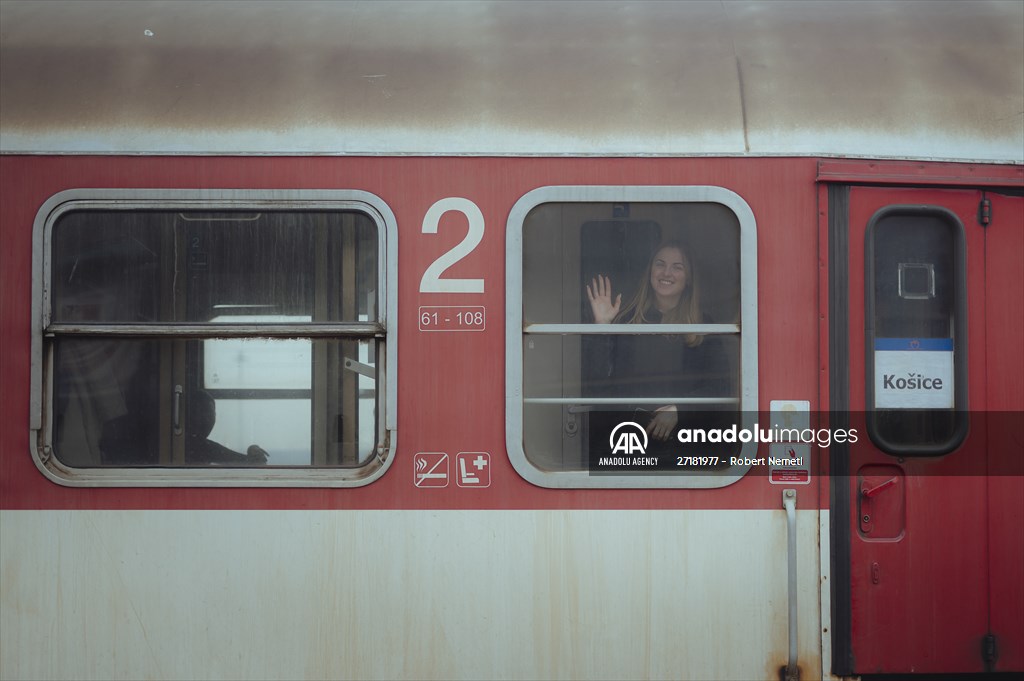 Humanitarian train organised by Slovak Rail Company to bring out civilians fleeing Ukraine