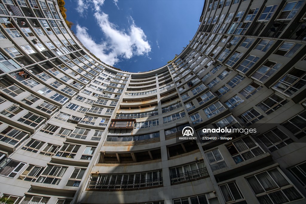Cylindrical building in China's Kunming