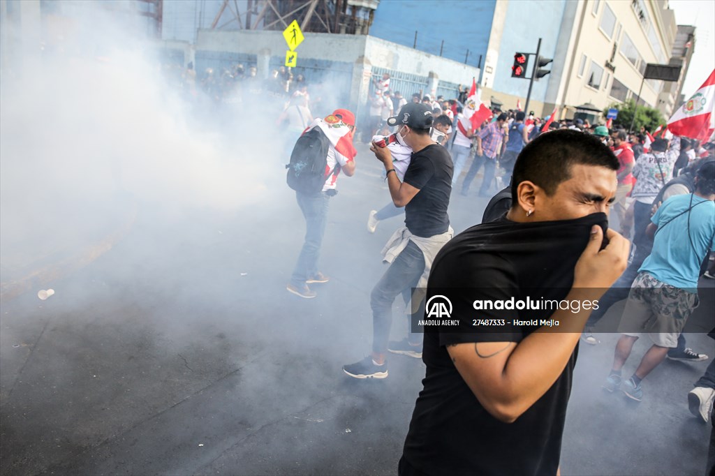 Protests In Lima | Anadolu Images