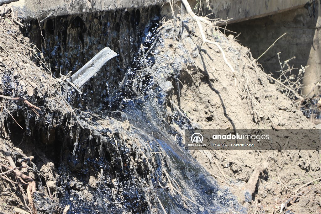 Edirne'de deposundan tarım arazilerine zift yayılan şirketin faaliyetleri durduruldu