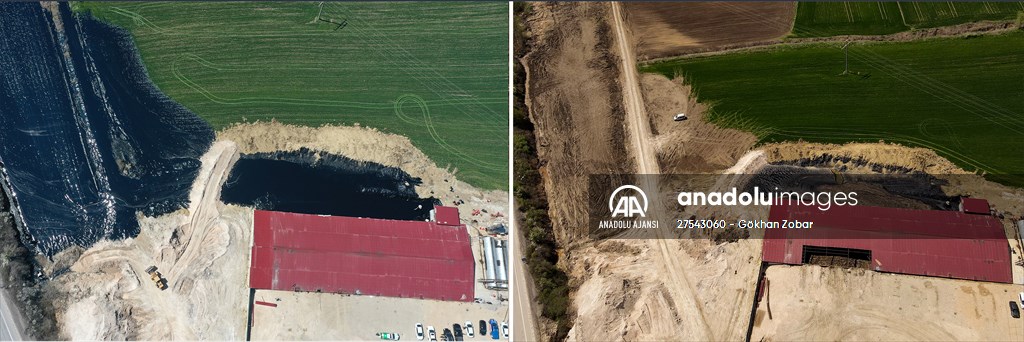 Edirne'de deposundan tarım arazilerine zift yayılan şirketin faaliyetleri durduruldu