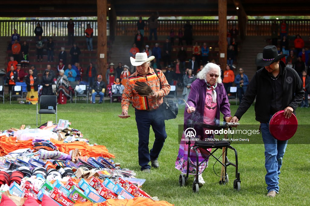 Commemoration ceremony marking the anniversary of Kamloops unmarked graves Anadolu Images