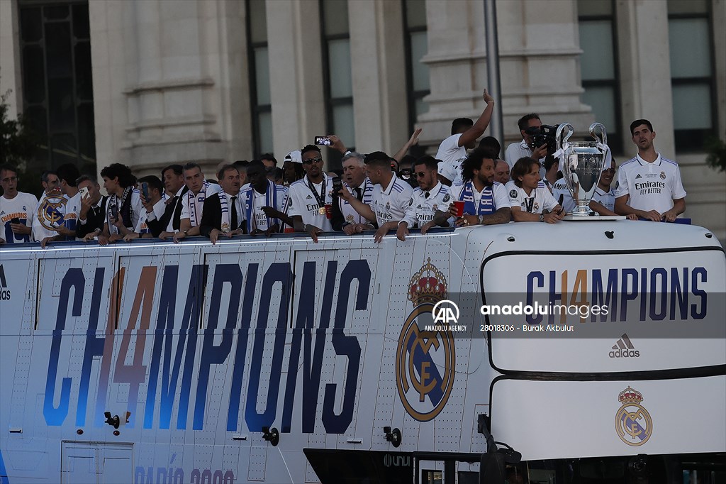 Real Madrid celebrate 14th Champions League win
