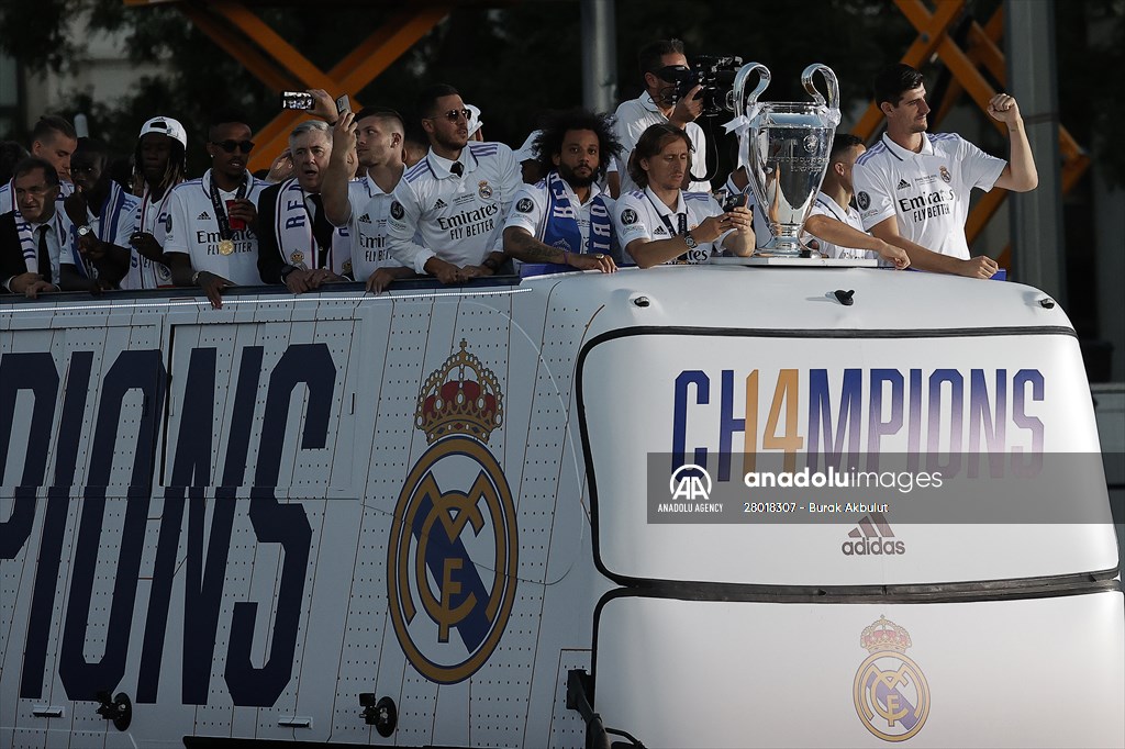 Real Madrid celebrate 14th Champions League win
