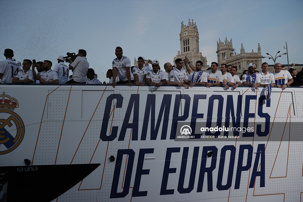 Real Madrid celebrate 14th Champions League win