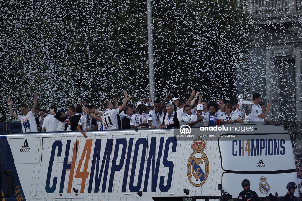 Real Madrid celebrate 14th Champions League win