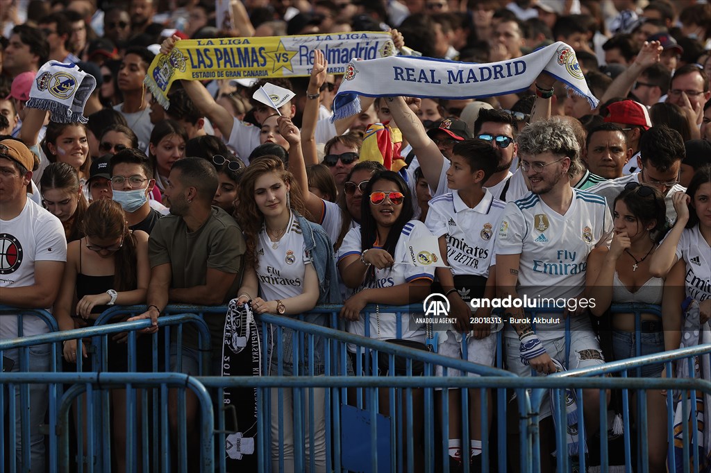 Real Madrid celebrate 14th Champions League win