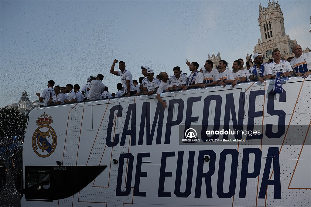 Real Madrid celebrate 14th Champions League win