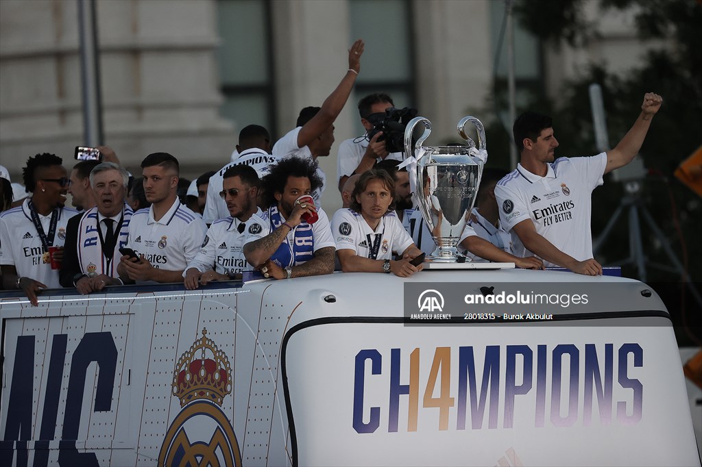 Real Madrid celebrate 14th Champions League win