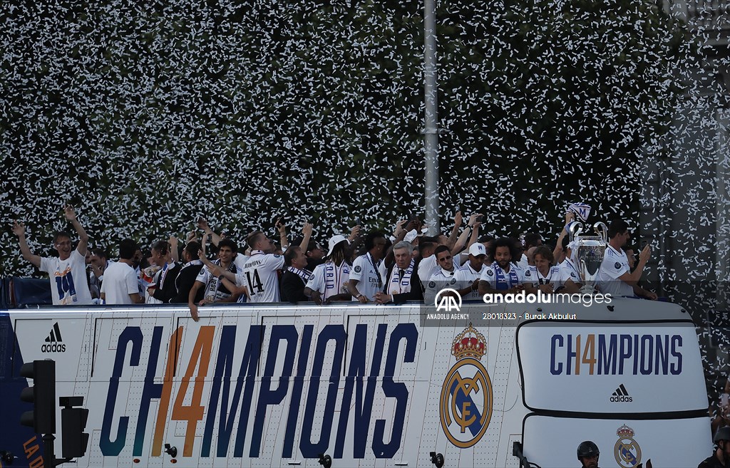 Real Madrid celebrate 14th Champions League win