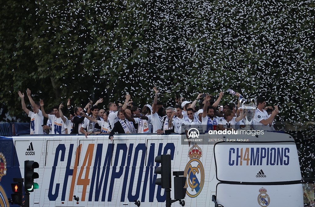 Real Madrid celebrate 14th Champions League win