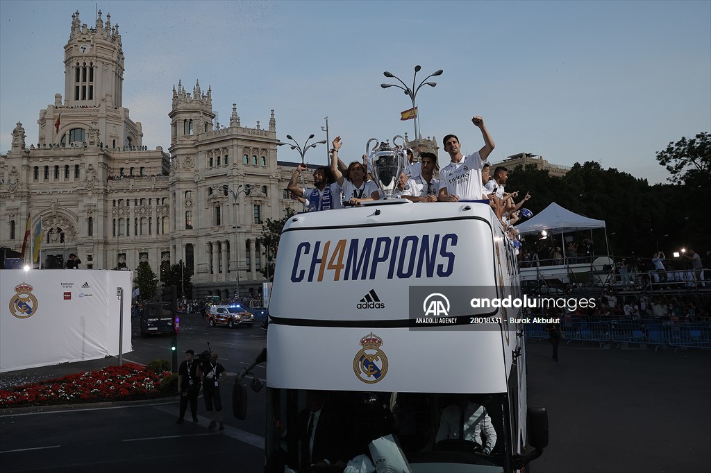 Real Madrid celebrate 14th Champions League win