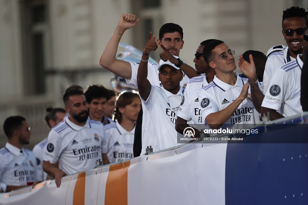 Real Madrid celebrate 14th Champions League win