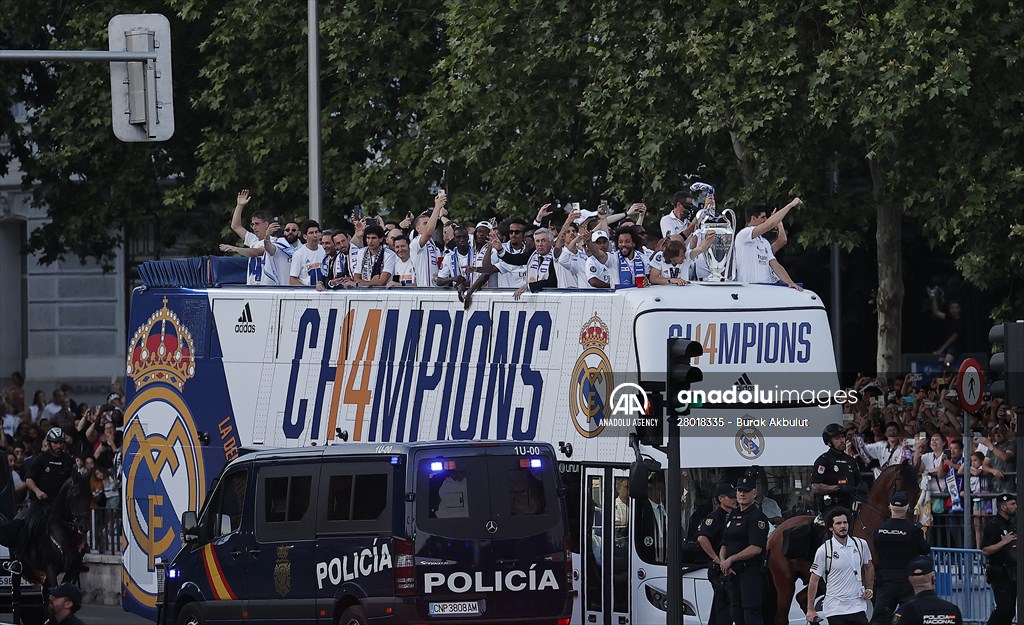 Real Madrid celebrate 14th Champions League win