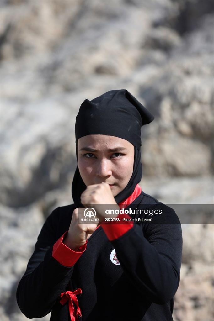 Afghan female Ninjas in Iran wants to participate in global competitions on behalf of their country