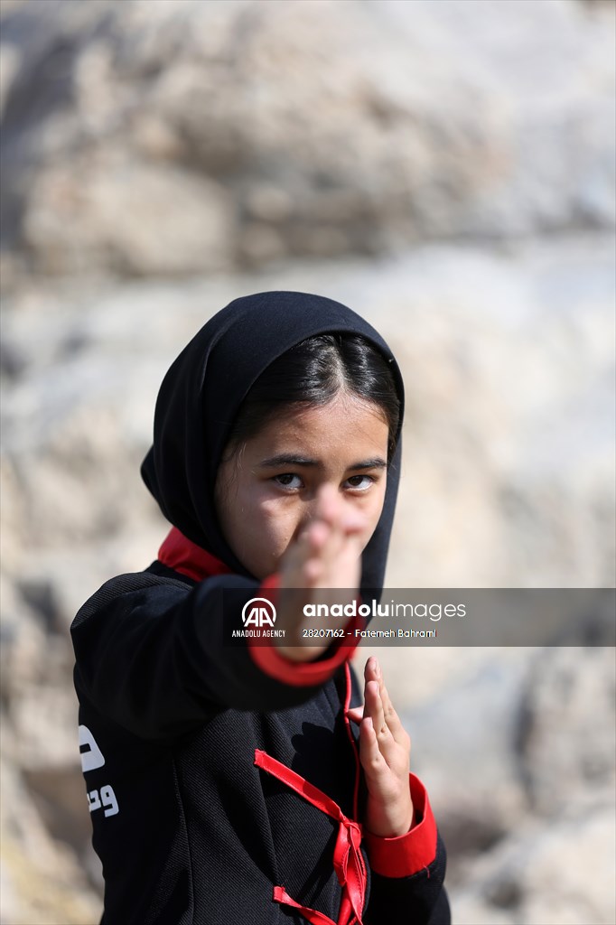Afghan female Ninjas in Iran wants to participate in global competitions on behalf of their country