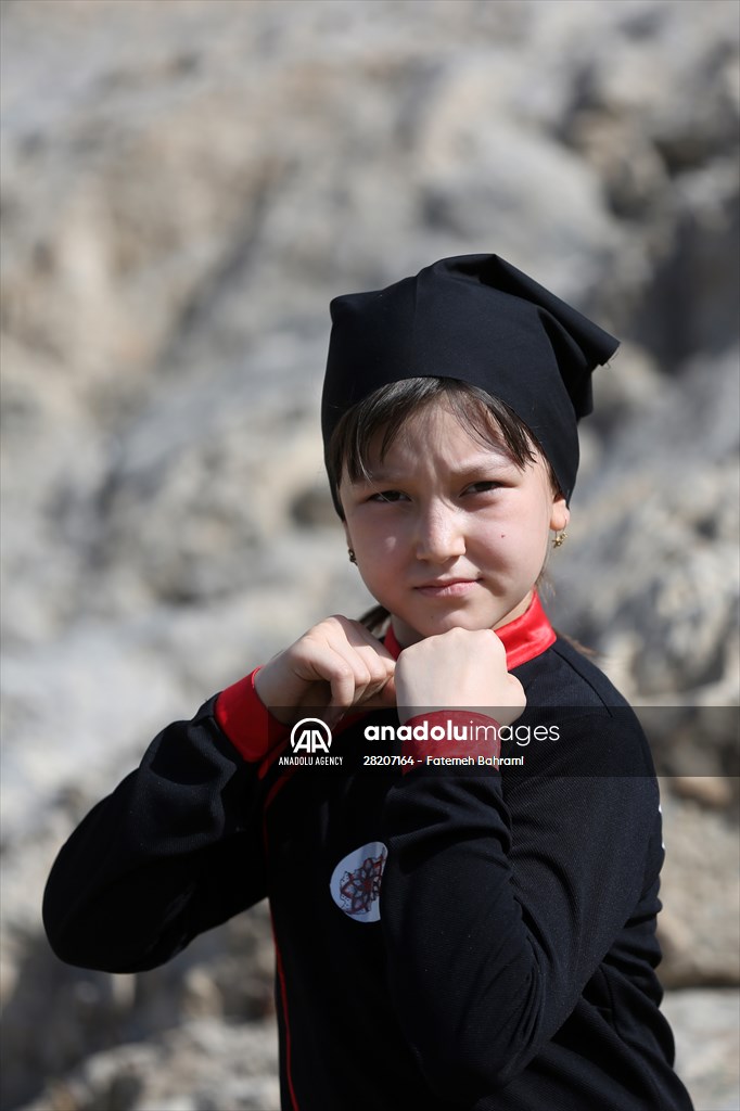 Afghan female Ninjas in Iran wants to participate in global competitions on behalf of their country